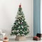 Gardenised Foldable Christmas Tree Skirt Collar Basket, Ring Base Stand Cover, Rattan Plastic, Grey QI004155.GY - alternate 2